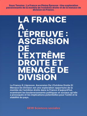 cover image of La France À L'épreuve